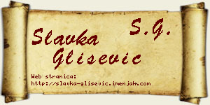 Slavka Glišević vizit kartica